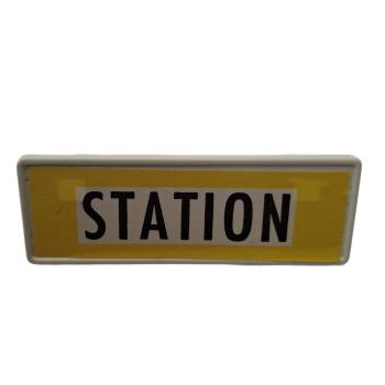 Playmobil ® Schild Station gebraucht