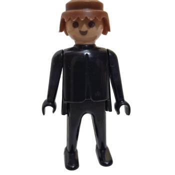 Playmobil ® Mann schwarz braune Haare feste Hände gebraucht
