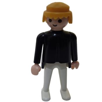 Playmobil ® Mann schwarz / weiß blonde Haare bewegliche Hände gebraucht