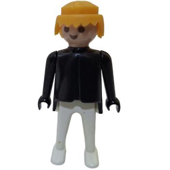Playmobil ® Mann schwarz / weiß blonde Haare feste Hände gebraucht