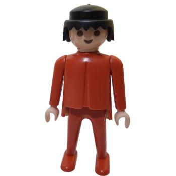Playmobil ® Mann rot schwarze Haare bewegliche Hände gebraucht