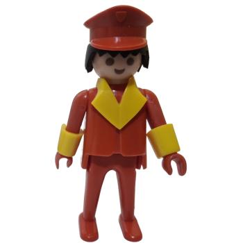 Playmobil ® Mann rot schwarze Haare feste Hände aus Zirkus gebraucht
