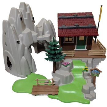 Playmobil ® 9126 Kletterfels mit Berghütte gebraucht