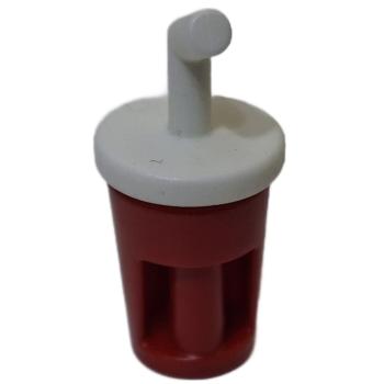 Playmobil ® 30222293 + 30222303 Becher rot mit Deckel gebraucht