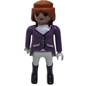 Playmobil ® Frau Reiterin lila Jacke gebraucht
