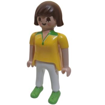 Playmobil ® Frau gelbes Oberteil gebraucht
