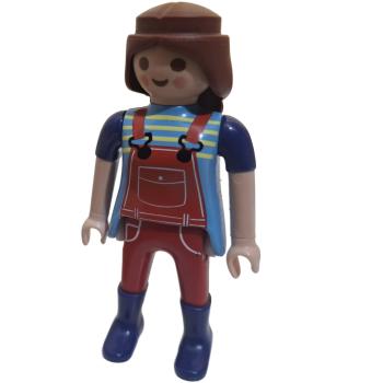 Playmobil ® Frau rote Latzhose gebraucht