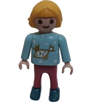 Playmobil ® Kind Mädchen Fisch gebraucht