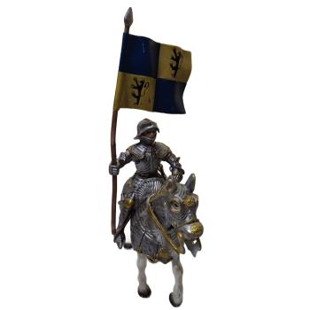 Schleich ® 70008 Fahnenträger zu Pferd (Löwenritter) gebraucht