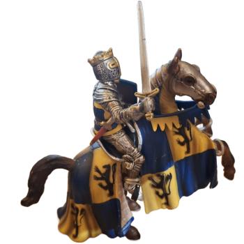 Schleich ® 70009 Fürst auf steigemde, Pferd (Löwenritter) gebraucht