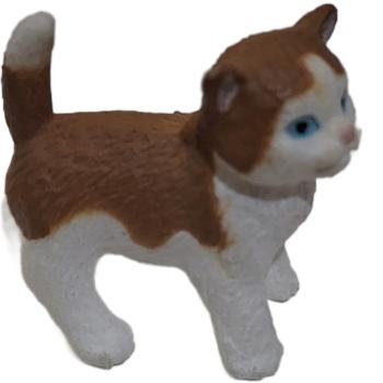 Schleich ® Tierkind Katze weiß / rot gebraucht