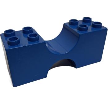 LEGO® DUPLO®  2x6x2 blau in der Mitte gebogen rund Brücke gebraucht