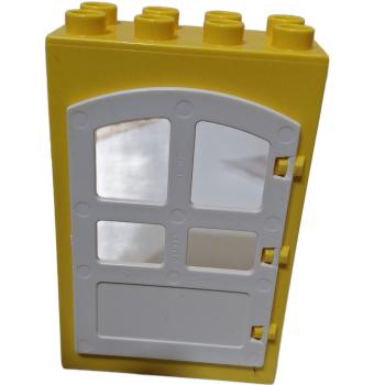 LEGO® DUPLO® 92094 Türrahmen gelb 2x4x5 mit Tür weiß gebraucht