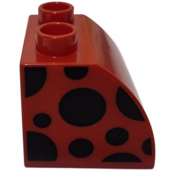 LEGO® DUPLO® 11170 2 x 2 Stein abgerundet rot bedruckt Marienkäfer - Muster gebraucht