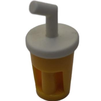 Playmobil ® 30222283 + 30222303 Becher gelb mit Deckel gebraucht