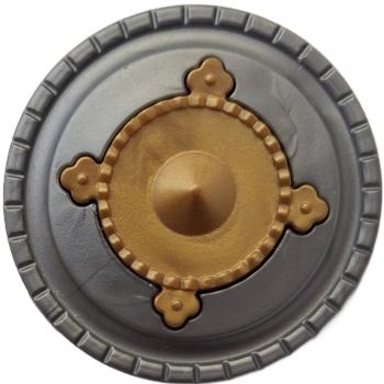  Playmobil ® Rundschild silbern / golden Buckelschild gebraucht