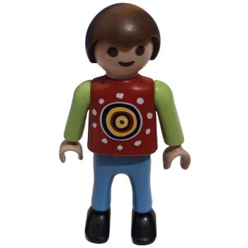 Playmobil ® 30101410 Kind Junge rot / grünes Oberteil gebraucht