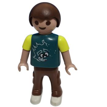 Playmobil ® Kind Junge grün gelbes Oberteil gebraucht