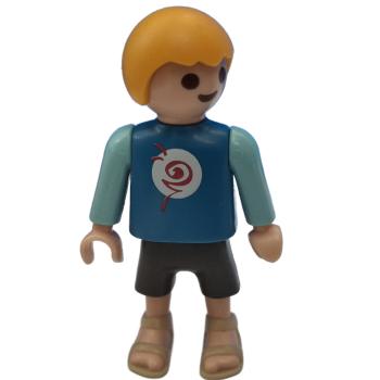 Playmobil ® 30104260 Kind Junge türkis blaues Oberteil gebraucht