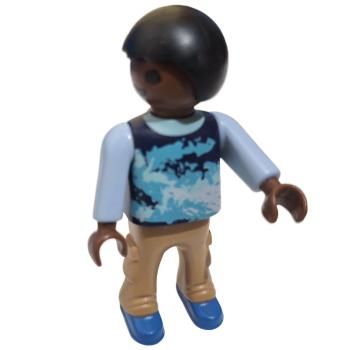 Playmobil ® 30104250 Kind Junge hellblau dunkelblaues Oberteil gebraucht