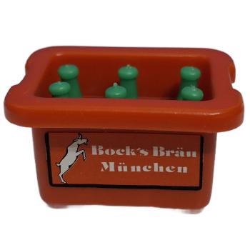 Playmobil ® Getränkekiste orange Bock`s Bräu mit Flaschen grün gebraucht