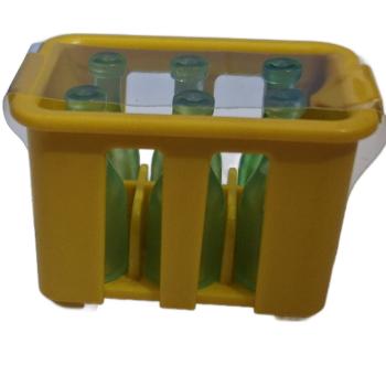 Playmobil ® 3006777 Getränkekiste gelb mit Flaschen transparent grün gebraucht