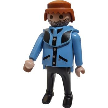 Playmobil ® 30130740 Mann blau schwarz aus 3217 gebraucht