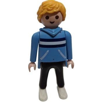 Playmobil ® 30002544 Mann blaues Oberteil blonde Haare gebraucht
