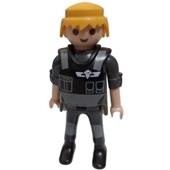 Playmobil ® Mann SEK blondes Haar gebraucht
