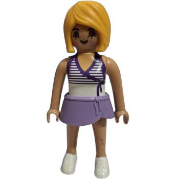Playmobil ®Frau lila Rock gebraucht