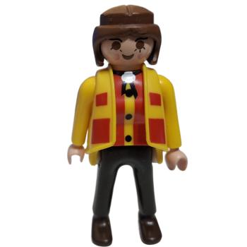 Playmobil ® Frau Jacke gelb / rot gebraucht
