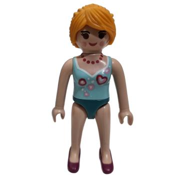 Playmobil ® 30149440 Frau türkises Oberteil mit Herzen gebraucht