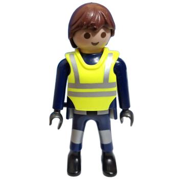 Playmobil ® Mann Polizist Warnweste gebraucht