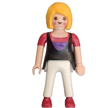 Playmobil ® Frau weiße Hose blonde Haare gebraucht