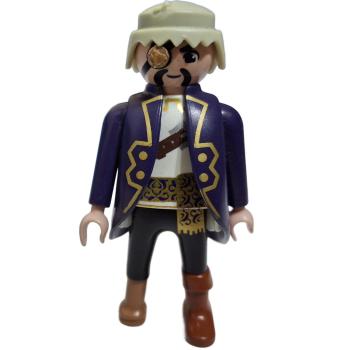 Playmobil ® Mann dunkelblaue Jacke graue Haare gebraucht