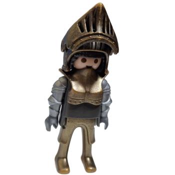 Playmobil ® Mann Ritter Goldbronze mit Helm gebraucht