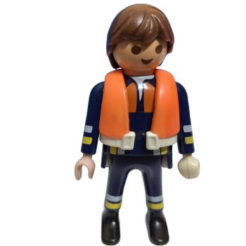 Playmobil ® Mann Feuerwehrmann mit Schwimmweste gebraucht