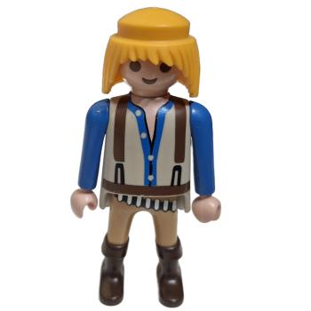 Playmobil ® Mann Cowboy blondes Haar gebraucht