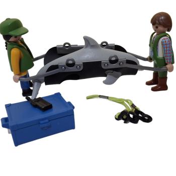 Playmobil ® 4466 Tier­pfle­ger mit Del­fin gebraucht