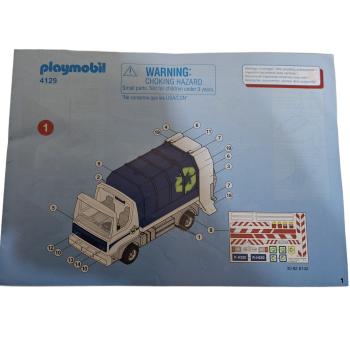 Preview: Playmobil ® 4129 Recycling-Fahrzeug mit Blinklicht gebraucht