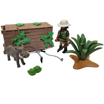Playmobil ® 4833 Wilderer mit Lebendfalle gebraucht