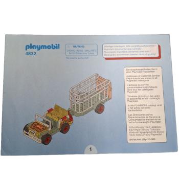 Preview: Playmobil ® 4832 Rangerfahrzeug mit Nashorn gebraucht