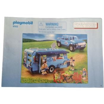 Preview: Playmobil ® 9502 PLAYMOBIL-FunPark Pick-Up mit Wohnwagen gebraucht