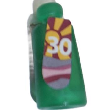 Playmobil ® 30242462 Kosmetikflasche grün " Sonnencreme " gebraucht