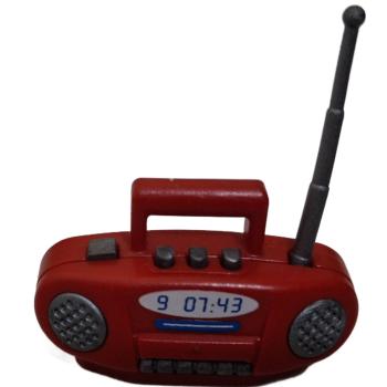 Playmobil ® 30637910 + 30203350 + 30451170 Radio - Recorder rot gebraucht