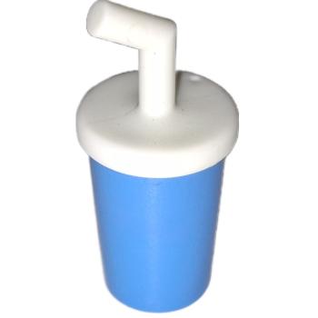 Playmobil ® 30047982 + 30222303 Becher blau mit Deckel gebraucht