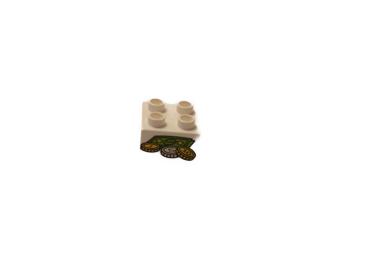 LEGO® DUPLO® 2 x 2 bedruckt  mit Geld gebraucht