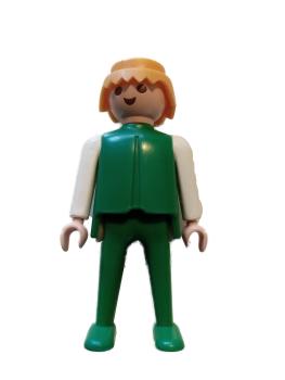 Playmobil ® Mann weiß grün blonde Haare bewegliche Hände gebraucht