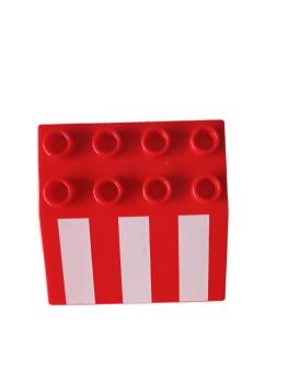 LEGO® DUPLO® Dachstein rot / weiß gebraucht