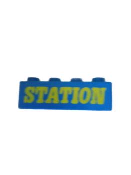 LEGO® DUPLO® 2 x 4 Stein blau STATION gebraucht